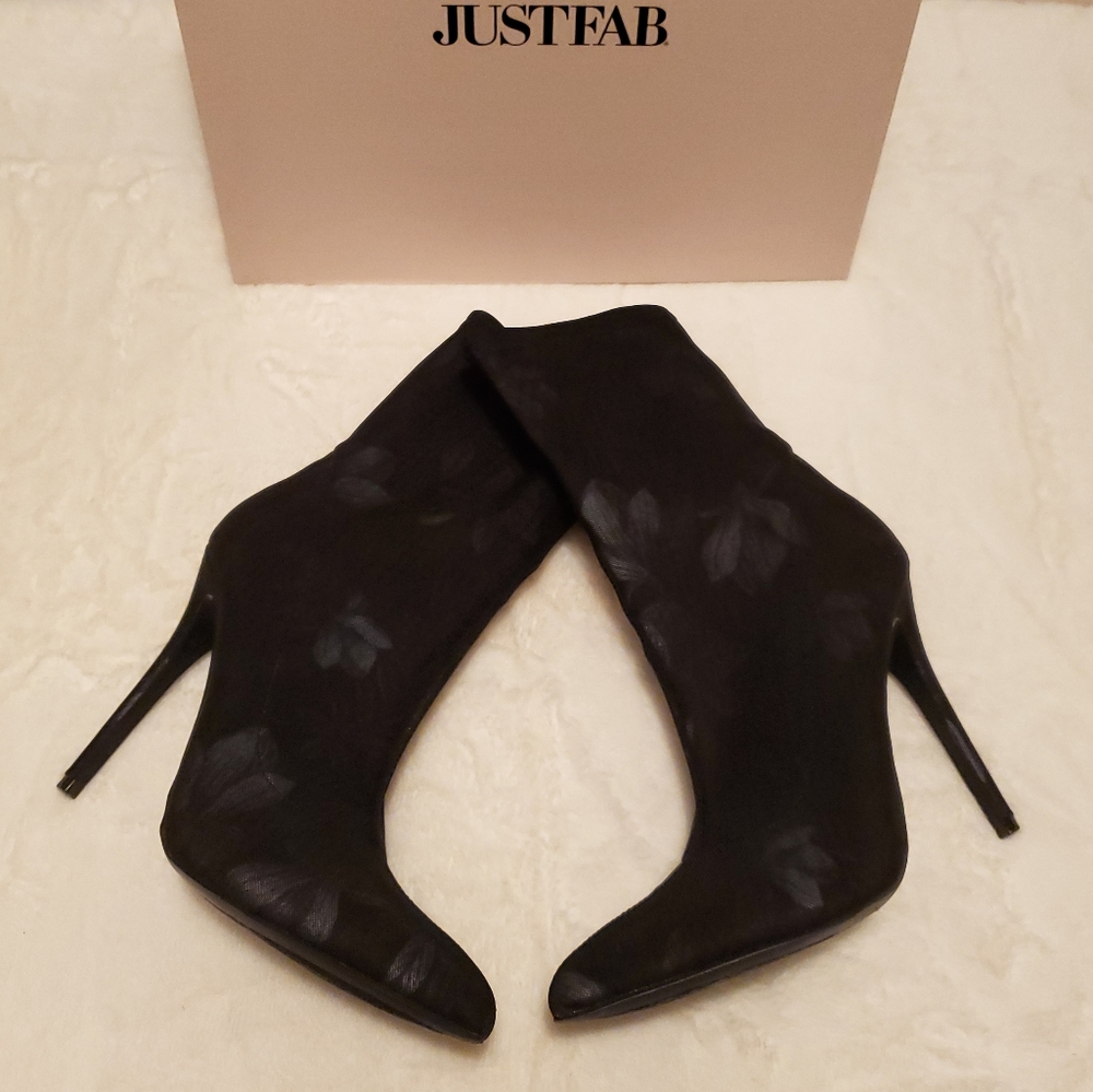Just Fab black booties
